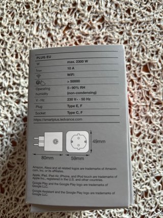 Enchufe Inteligente LEDVANCE WiFi EU Nuevo
