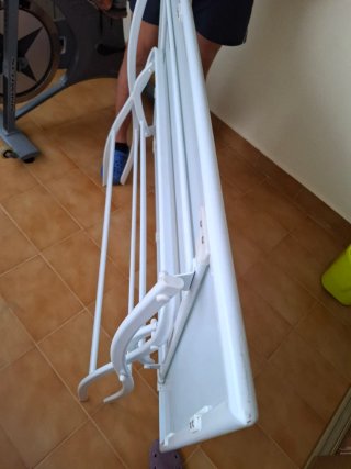 Mesa plegable cristal y metal