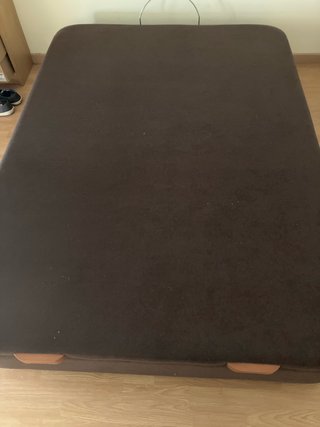 Canapé 135x190 cm marrón