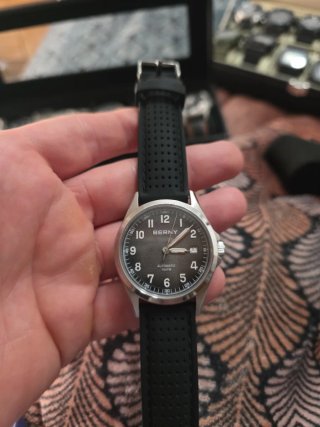 Reloj Berny AM711M Automático Plata Negro