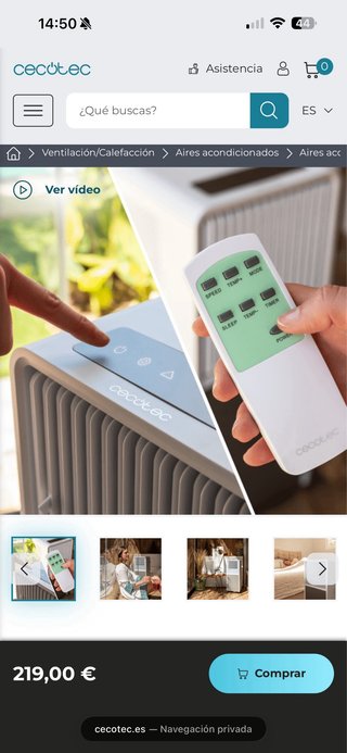 Aire Acondicionado Portátil Cecotec