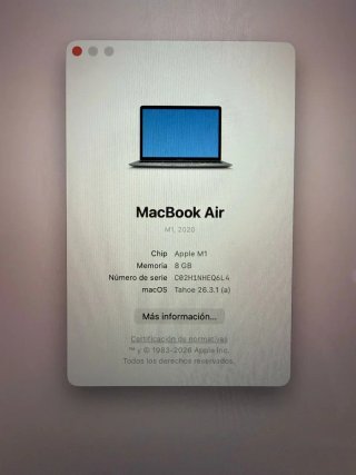 MacBook Air 13 M1 2020 Gris Espacial