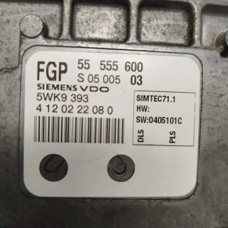 Centralita del motor OPEL 55555600 5WK9393