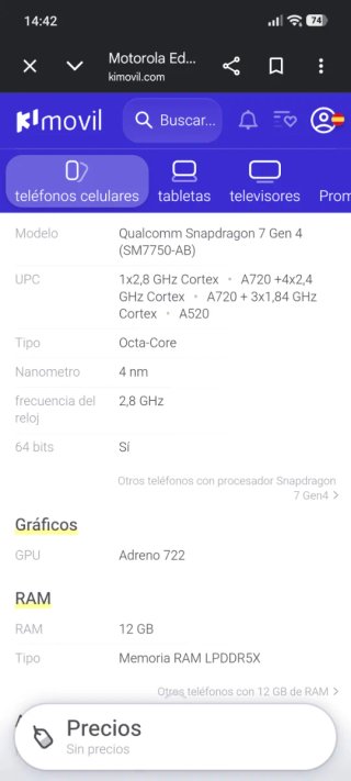 Motorola Edge 70 -12-256.CAMBIO O VENDO..