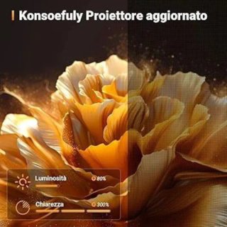 Mini Proyector Portátil Konsoefuly Blanco