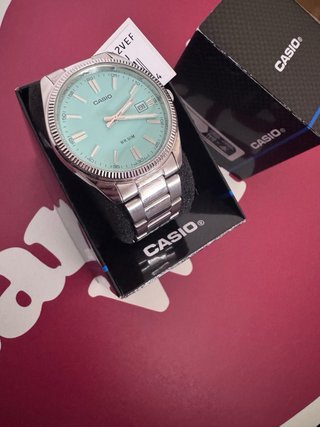 Relógio Casio Tiffany Azul Prata