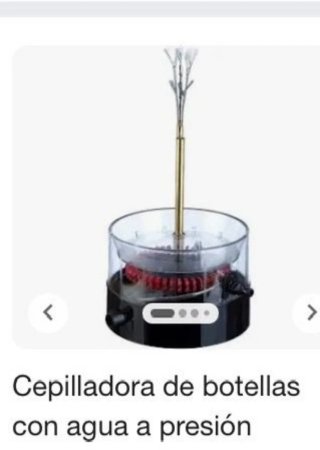 Lavadora manual botellas agua a presión Dos unidad