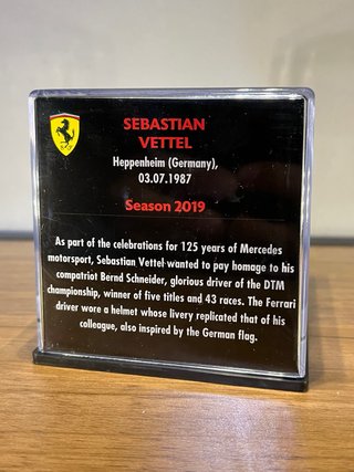 Casco Sebastian Vettel 2019 Germania GP 1/5 Spark