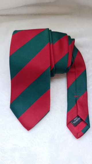 Corbata El Ganso Rayas Rojo y Verde