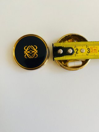 Pastillero Loewe Vintage Años 80 Negro y Dorado