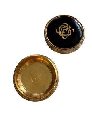 Pastillero Loewe Vintage Años 80 Negro y Dorado