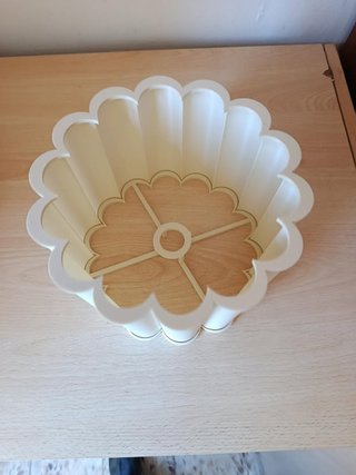 paralume moderno a fiore bianco osso