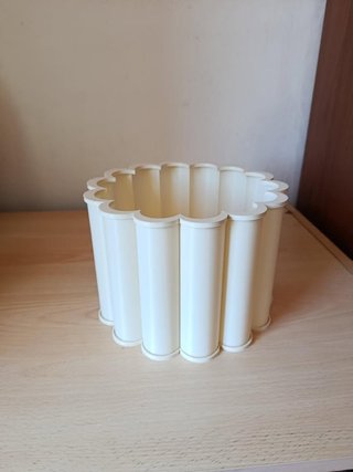 paralume moderno a fiore bianco osso