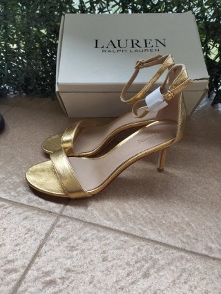 Sandalias doradas Lauren Ralph Lauren