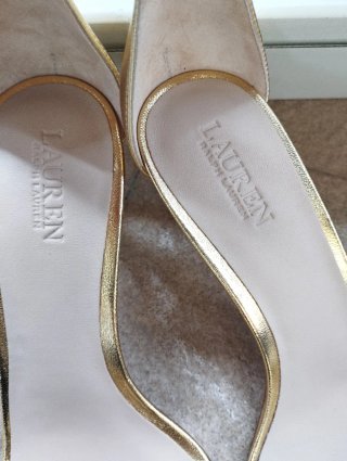Sandalias doradas Lauren Ralph Lauren