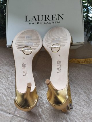 Sandalias doradas Lauren Ralph Lauren
