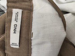 Pantalón Mango Hombre Beige