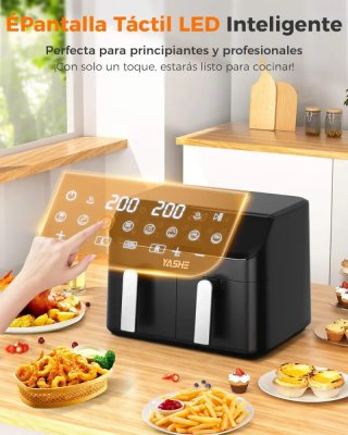 YASHE Freidora Doble 9L