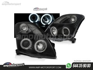 FAROS DELANTEROS OJOS DE ANGEL CCFL PARA SUZUKI SWIFT