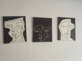 Set di 3 Quadri Astratti