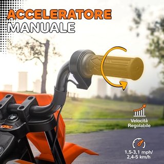 Moto Elettrica per Bambini con Rotelle Rimovibili,