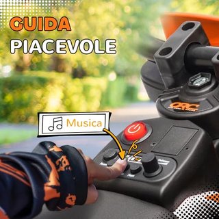 Moto Elettrica per Bambini con Rotelle Rimovibili,