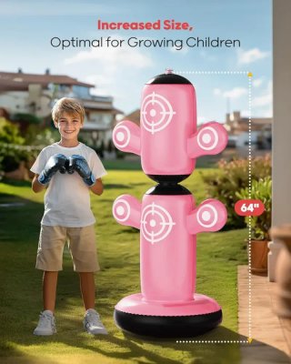Saco Boxeo Infantil Giratorio 360°