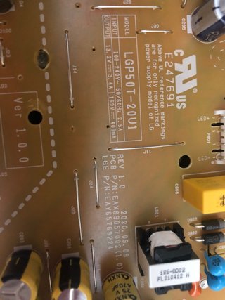 Placa Alimentación TV LG LGP50T-20U1