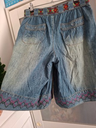 Pantalones culotte palazzo Blanco