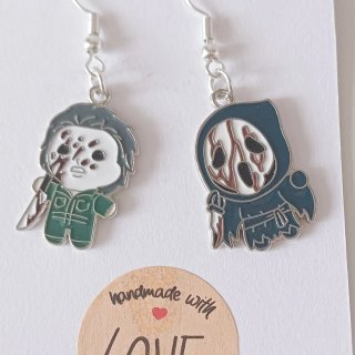 Pendientes terror Michael Myers y Ghostface
