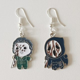 Pendientes terror Michael Myers y Ghostface