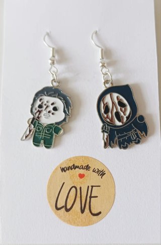Pendientes terror Michael Myers y Ghostface