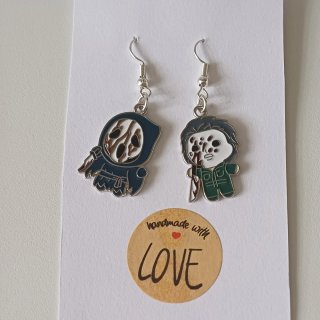 Pendientes terror Michael Myers y Ghostface