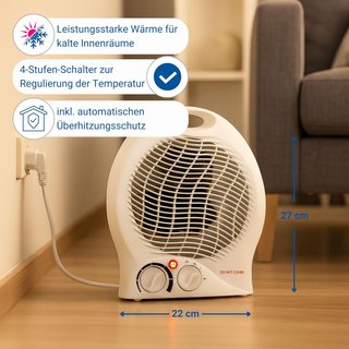 Calefactor portátil de 2000 W