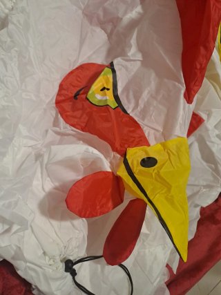 Disfraz inflable de pollo para niño