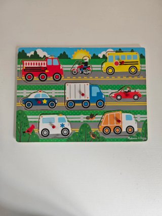 Puzzle de vehículos de madera Melissa & Doug