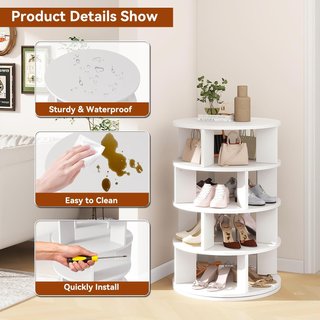 Zapatero Giratorio 360° para 16 Pares