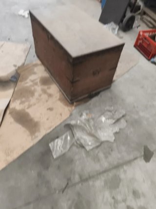 Baúl de madera antiguo