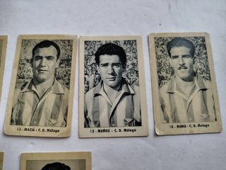 Lote 7 cromos Málaga 1952-53 Romero