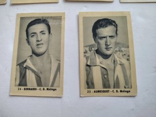 Lote 7 cromos Málaga 1952-53 Romero