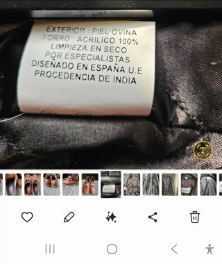Chaqueta de Piel Fashion Club Talla L