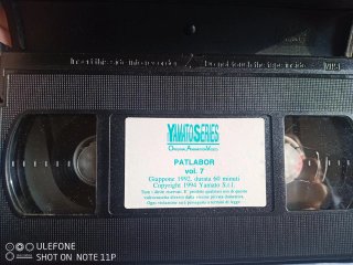 Vhs Patlabor Vol.7-Yamato Series *RARA* 1995