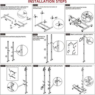 Soporte Bicicleta Vertical con Ruedas