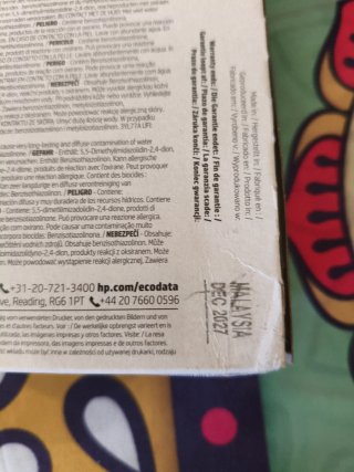 Cartuchos de tinta HP 912 pack de 4 en una caja
