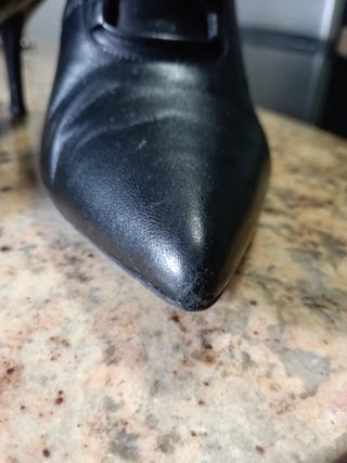 Zapatos de tacón de piel negros
