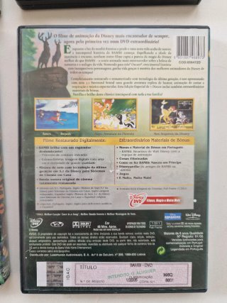 Lote 4 DVDs Disney Clásicos (Portugués)