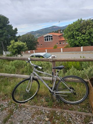 Bicicleta Decathlon Gris