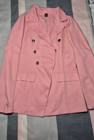 Blazer Rosa Pastel SHEIN - Talla M (38)