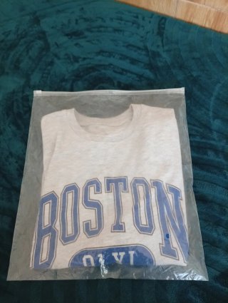 Camiseta Boston Gris y Azul