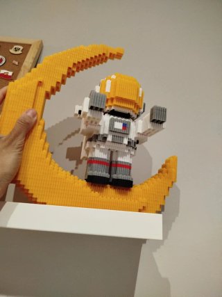 Puzzle 3D Astronauta en Luna